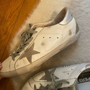 Barely worn golden goose sneakers! Neutral color